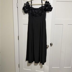 Elegant Black Off-Shoulder Dress